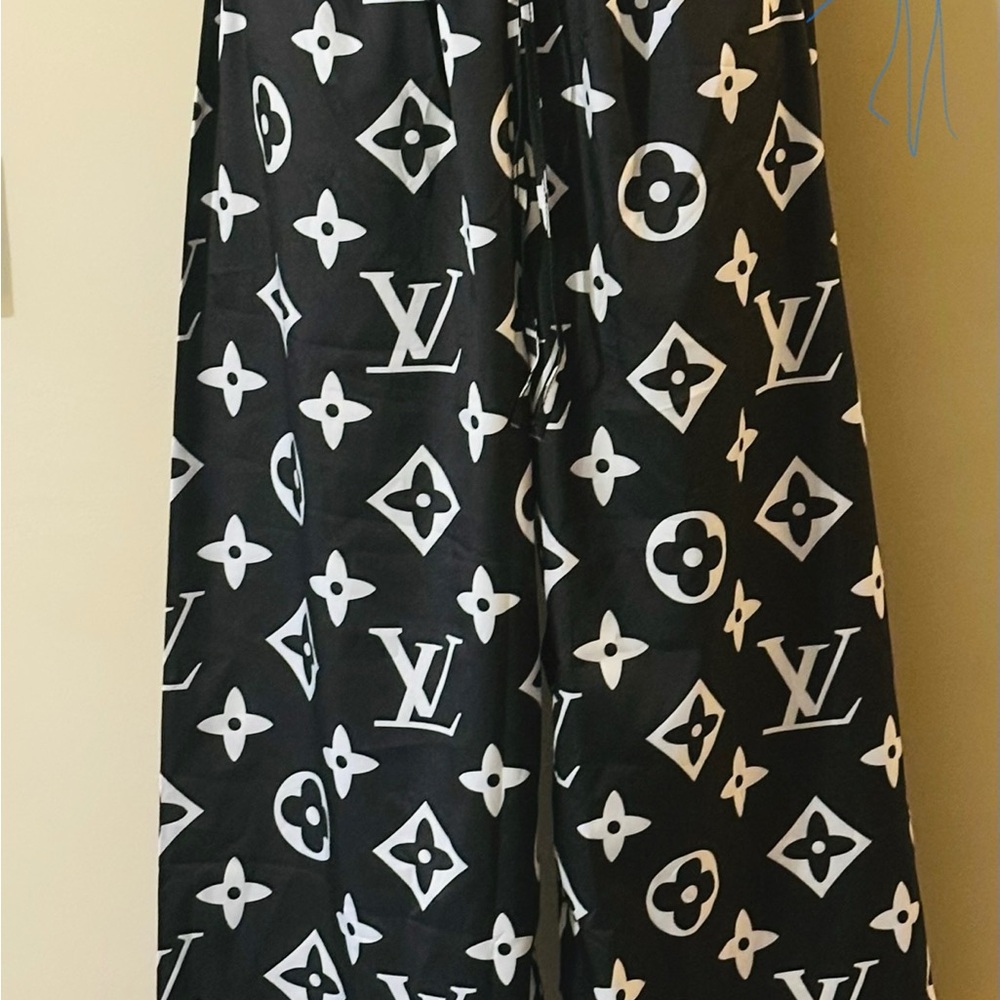 Louis Vuitton Monogram Black and White Trousers